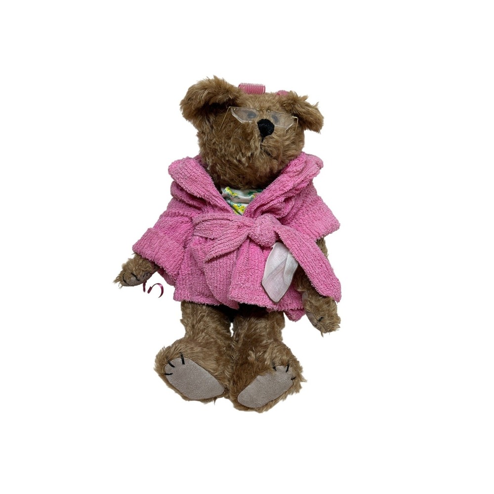 Angel Bear Sweet Daphne Mohair Artist Teddy Bear Robe and Rollers Handmade Vtg